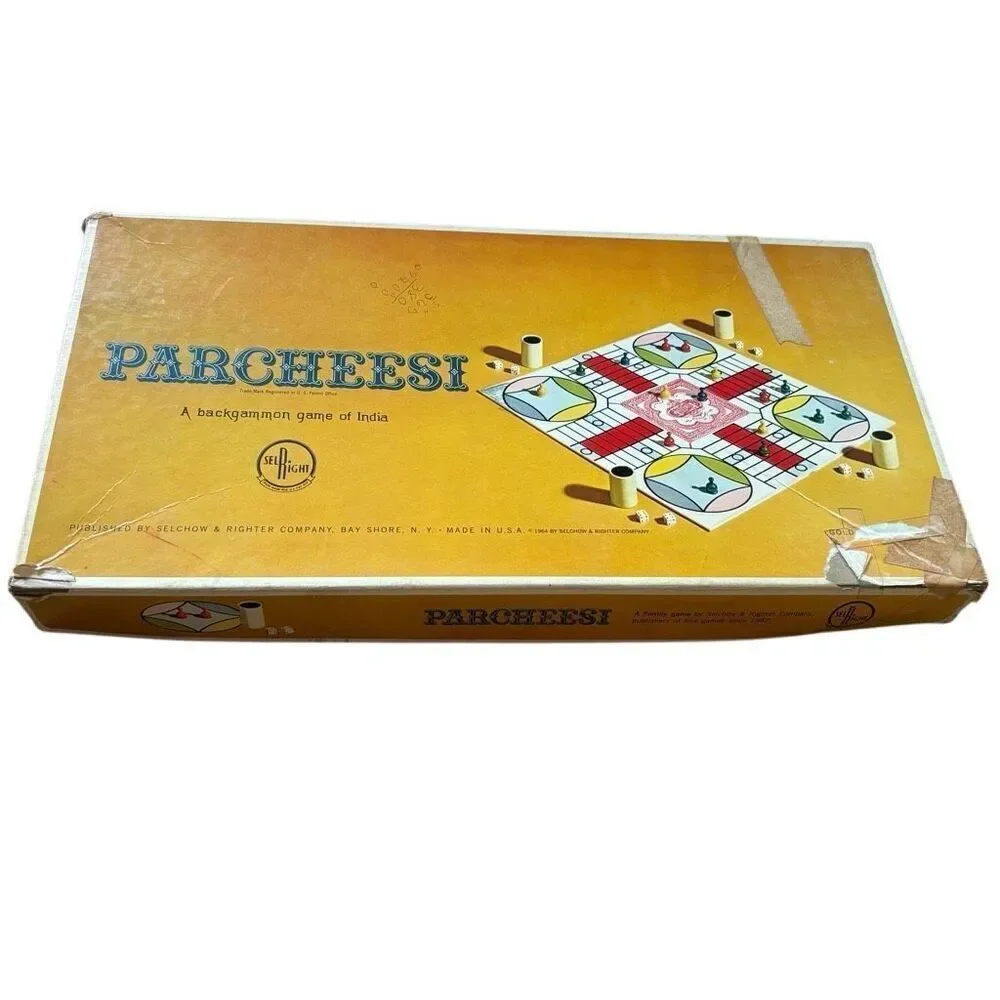 Parcheesi Popular Edition 1967 Selchow & Righter Game